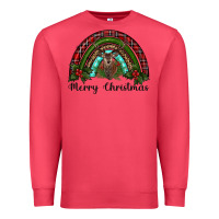 Cardinal reindeer rainbow christmas Premium Sweatshirt - RanaPortraitStore