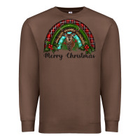 Chestnut reindeer rainbow christmas Premium Sweatshirt - RanaPortraitStore