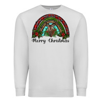Dove Grey reindeer rainbow christmas Premium Sweatshirt - RanaPortraitStore
