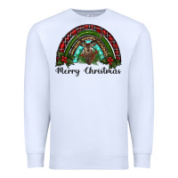 White reindeer rainbow christmas Premium Sweatshirt - RanaPortraitStore