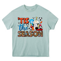 Tis The Season  Soccer  Frappe Coffee Heavy Core Tee | Teevron