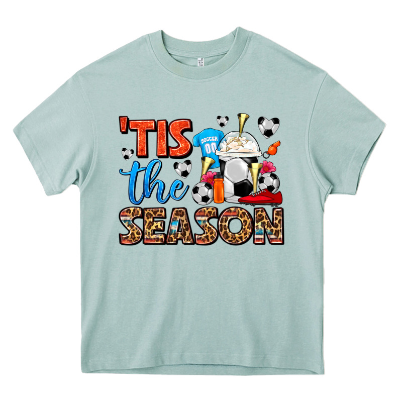 Tis The Season  Soccer  Frappe Coffee Heavy Core Tee by FaDigitalArtStudio | Teevron