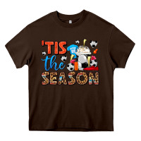 Chocolate Brown tis the season  soccer  frappe coffee Heavy Core Tee - FaDigitalArtStudio