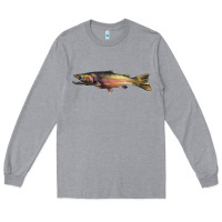Heather Grey Steelhead Trout Long Sleeve Tee - LillyAllenDesigns