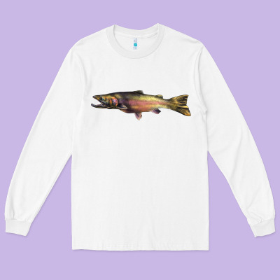 Steelhead Trout Long Sleeve Tee Designed By Lillyallendesigns