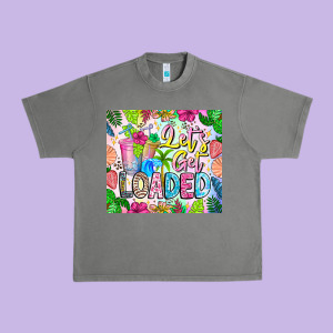 Lets Get Loaded Urban Heavy Tee Designed By Cowhidedigitalart