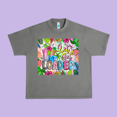 Lets Get Loaded Urban Heavy Tee Designed By Cowhidedigitalart