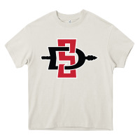 Cream san diego state aztecs Heavy Core Tee - linhVisuals