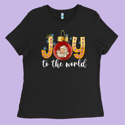 Joy To The World Ladies Tee Designed By Cowhidedigitalart