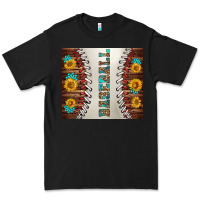 Black baseball with sunflower and gemstone tumbler Premium Tee - BundleAndBundleShop