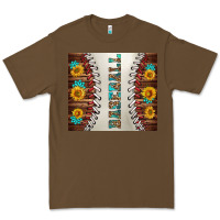 Cacao baseball with sunflower and gemstone tumbler Premium Tee - BundleAndBundleShop