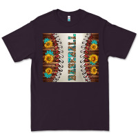 Plum baseball with sunflower and gemstone tumbler Premium Tee - BundleAndBundleShop