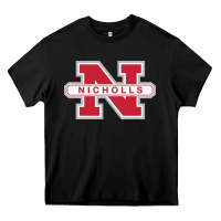 Black nicholls state colonels wordmark Heavy Core Tee - linhVisuals