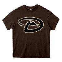 Chocolate Brown D Backs Baseball Heavy Core Tee - linhVisuals