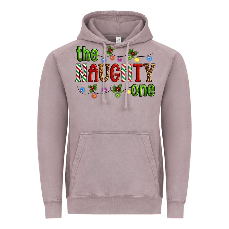 The Naughty One Christmas Vintage Hoodie by Artiststas | Teevron