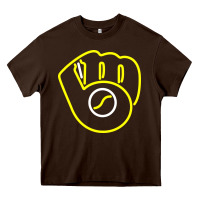 Chocolate Brown The Brew Crew Baseball Heavy Core Tee - linhVisuals