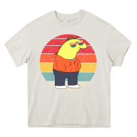 Cream smiling friends Heavy Core Tee - linhVisuals