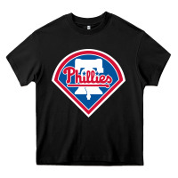 Black The Phils Baseball Merch Heavy Core Tee - linhVisuals