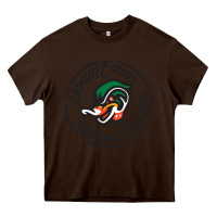 Chocolate Brown Down East Wood Ducks Heavy Core Tee - linhVisuals