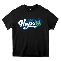 Black Hillsboro Hops (2) Heavy Core Tee - linhVisuals