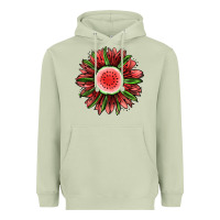 Matcha Watermelon Sunflower Heavyweight Hoodie - Jasminsmagicworld