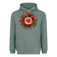 Sage Watermelon Sunflower Heavyweight Hoodie - Jasminsmagicworld