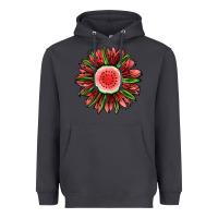 Smoke Watermelon Sunflower Heavyweight Hoodie - Jasminsmagicworld