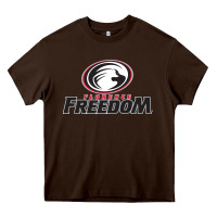 Chocolate Brown Florence Freedom Heavy Core Tee - linhVisuals