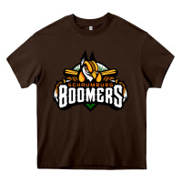 Chocolate Brown Schaumburg Boomers Heavy Core Tee - linhVisuals