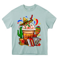 Arona Mexican Frappe With Cactus Sombrero And Maracas Heavy Core Tee - FaDigitalArtStudio