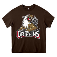 Chocolate Brown Grand Rapids Griffins Heavy Core Tee - linhVisuals