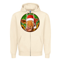 Sandshell christmas circle earrings Zipper Hoodie - Jasminsmagicworld
