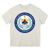 Cream villanova university Heavy Core Tee - linhVisuals