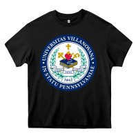 Black villanova university Heavy Core Tee - linhVisuals