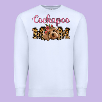 Cockapoo Mom Premium Sweatshirt Designed By Jasminsmagicworld