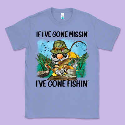 If I've Gone Missin' I've Gone Fishin' Classic Tee Designed By Barkaloodesign