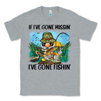 Heather Grey if i've gone missin' i've gone fishin' Classic Tee - BarkalooDesign
