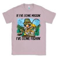 Lilac if i've gone missin' i've gone fishin' Classic Tee - BarkalooDesign