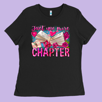 Just One More Chapter Ladies Tee Designed By Cowhidedigitalart