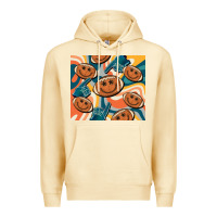 Pina Colada football smiley face Premium Hoodie - BarkalooDesign