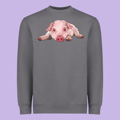 Baby Pig Heavyweight Sweatshirt Designed By Ranaportraitstore