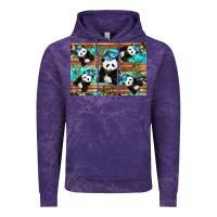 Cloud Purple Camouflage Baby Panda Vintage Hoodie - Artiststas