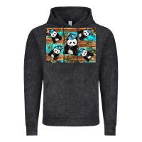 Vintage Black Camouflage Baby Panda Vintage Hoodie - Artiststas