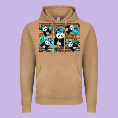 Camouflage Baby Panda Vintage Hoodie Designed By Artiststas