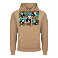 Vintage Coffee Camouflage Baby Panda Vintage Hoodie - Artiststas