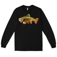 Black leaping brook trout Long Sleeve Tee - LillyAllenDesigns
