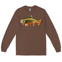 Chestnut leaping brook trout Long Sleeve Tee - LillyAllenDesigns