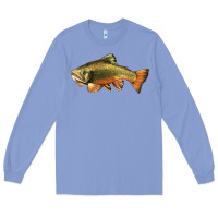 Colony Blue leaping brook trout Long Sleeve Tee - LillyAllenDesigns