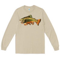 Mushroom leaping brook trout Long Sleeve Tee - LillyAllenDesigns