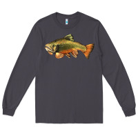 Smoke leaping brook trout Long Sleeve Tee - LillyAllenDesigns